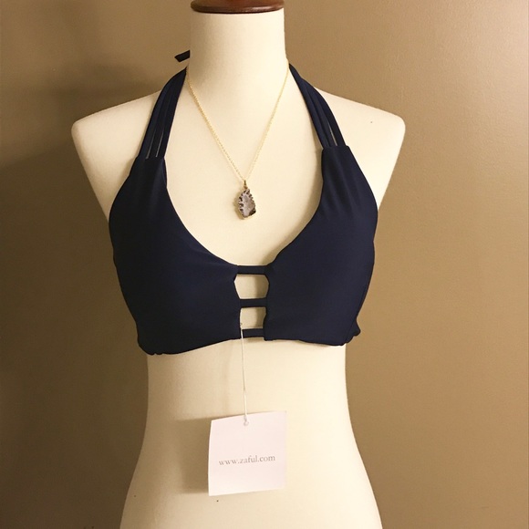 Last 1! ๐HP 5/30๐ Blue Strappy Halter Bikini - Picture 6 of 7